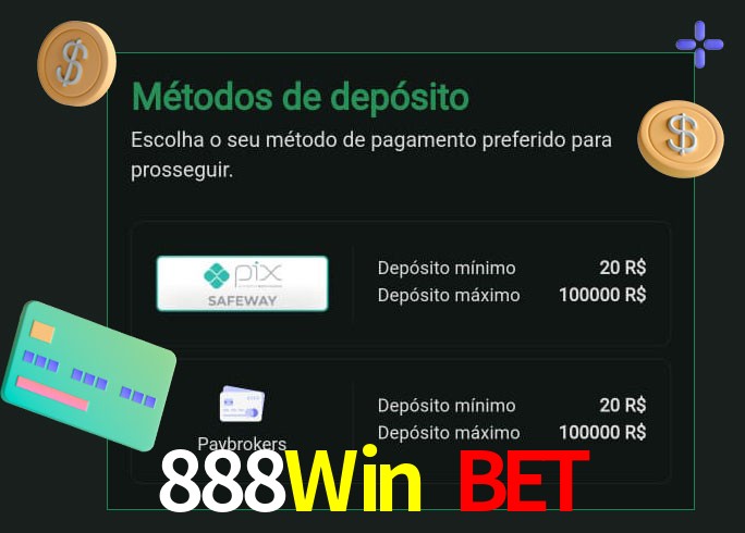 O cassino 888Win Bet oferece uma grande variedade de métodos de pagamento